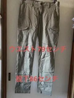 UNIQLO ベージュ カーゴパンツ 99X ウエスト79センチ