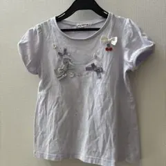 【130】any FAM リボン、チャーム付き　半袖　カットソー