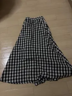 niko and ... ロングスカート　チェックスカート　フレアスカート