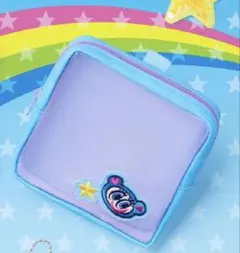 一番くじ B賞 メッシュ刺繍ポーチ エンジェルブルー ナルミヤキャラクターズ