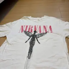 H&M NIRVANA 半袖 カットソー ホワイトのサムネイル