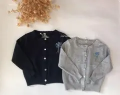 定番　ネイビー　グレー　カーディガン ボレロ　ファミリア　組曲　好き