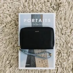 BEAURE ビュレ　コンパクト財布　ラウンドジップ　黒　ブラック　カウレザー