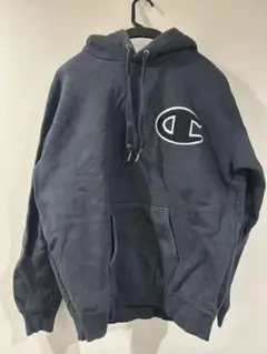 Champion ブラック パーカー　XXL