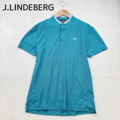 ジェイリンドバーグJ.LINDEBERG カモフラジャガード半袖ポロシャツ M