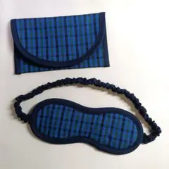 ume様◇子供用　アイマスク　ケース　幼児用　モンテッソーリ　赤　チェック柄