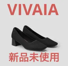 VIVAIA Melody Pro スクエアトゥ チャンキーヒール パンプス 黒