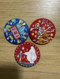 ディズニー 刺繍バッジ　第2弾 3個セット