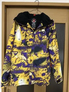 値下げ】【人気】686スノボウェア上下セット [L]スカル髑髏総柄パンツ 