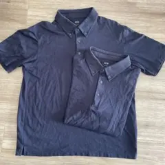 ネイビー ボタンダウン　ポロシャツ 2点セット　UNIQLO Ｌサイズ