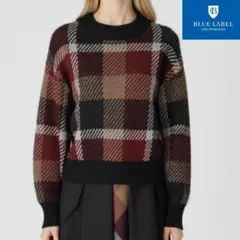 新品 ブルーレーベルクレストブリッジ セーター ニット 長袖トップス チェック