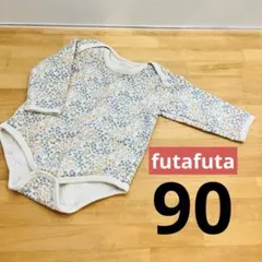 futafuta ベビーロンパース ベビー服 90 花柄 長袖