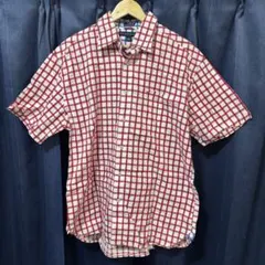 TOMMY HILFIGER/半袖シャツ/Lサイズ/赤白チェック《美品・古着》