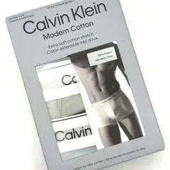 【新品】カルバンクライン 海外限定 メンズ ボクサーパンツ 3枚セット L