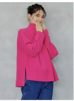 green label relaxingセレニティ ハイネックプルオーバーニット