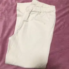 ホワイト チノパン ゴムウエスト