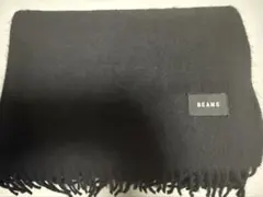BEAMS マフラー ブラック フリンジ付きのサムネイル