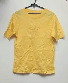 セリーヌ　イエロー コットン Tシャツ 半袖 刺繍入り 訳アリ