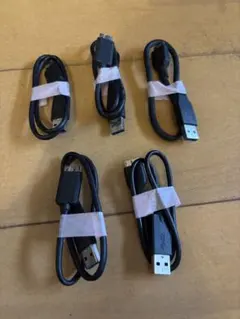 USB 3.0 (5Gbps) Micro-B ケーブル 計5本