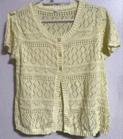 【いいね不要】イエローカーディガン Mサイズ