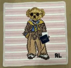 【新品】ラルフローレン　ポロベア　シェニール織ハンカチ