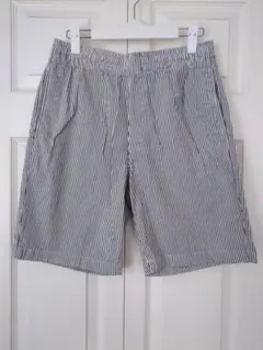 ユニクロ ストライプ ウエストゴム ショートパンツ