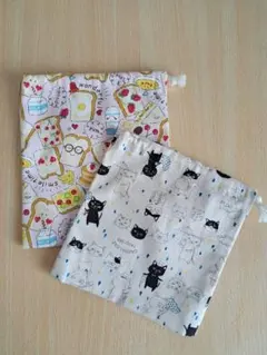 コップ袋　2つセット　入園　入学　ハンドメイド