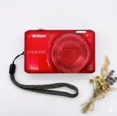ニコンCOOLPIX S6400 グロッシーレッド 充電器 ケース付き - メルカリ