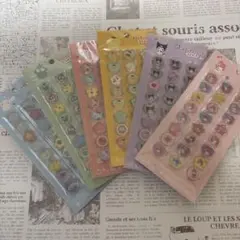 サンリオ　おはじきふうシール　6種類コンプリート