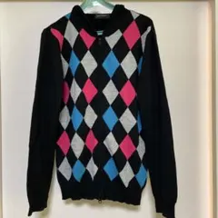 BOYCOTT アーガイル柄カーディガン