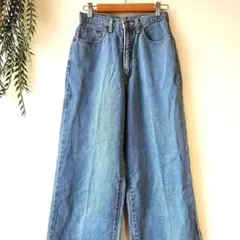 ラングラー『M』やわらかデニム ストレート パンツ 日本製 古着 28_4