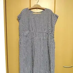 サマンサモスモス　ギンガムチェック 半袖ワンピース
