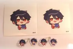 ま*꙳様 にじさんじ　夢追翔　アクリルパーツ4　ステッカー2