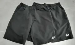ヨネックス 黒 ショートパンツ　2枚セット