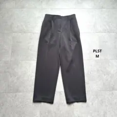 M｜PLST スキューバジャージーテーパードパンツ グレー　股下63㌢　2025