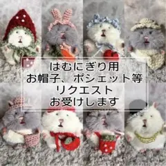 628【おにゃる様】はむにぎりサイズオーダーふゎふゎくまさん帽子ポシェットセット 628【おにゃる様】はむにぎりサイズオーダーふゎふゎくまさん帽子