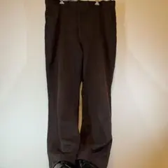 な*つ様 70s 80s USA製 ビンテージ 茶色 スラックス ワイド W42