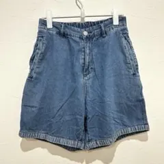 【アルマーニエクスチェンジ】(28)デニムショートパンツ ウエストゴム　ブルー