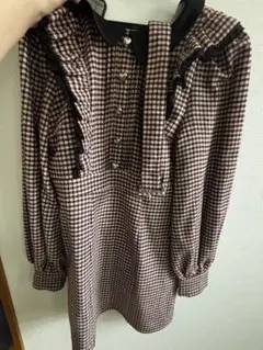 BUBBLES フリル付ベルトワンピース