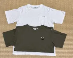 UNIQLO ANYA HINDMARCH Tシャツ 160オリーブグリーン
