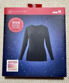 ヒートテック ウルトラウォーム 超極暖 クルーネックT ブラック M