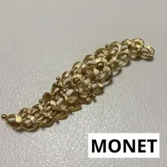 美品◇MONET◇モネ◇透かし模様ブローチ◇ゴールドのサムネイル
