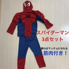 スパイダーマン　3点セット　筋肉付き