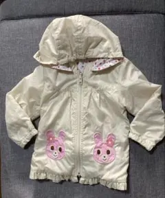 ミキハウス　ホットビスケッツ ウインドブレーカー　ジャンパー　アイボリー　90