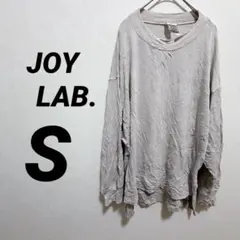 JOY LAB. 【S】 グレー 長袖 Tシャツ シンプル ユニセックス