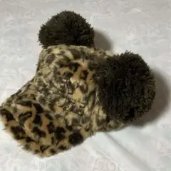 ディズニー ヒョウ柄耳付キャップ