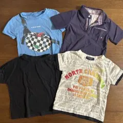 110 キッズ　男の子　半袖　Tシャツ　4枚セット　まとめ売り　夏服　子供服
