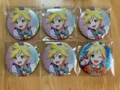 プロセカ　グリッター缶バッジ　グリ缶　3B 4B　鏡音レン