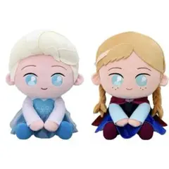 アナと雪の女王 ラウンドワン限定 ぬいぐるみ　2体セット うるりぃみぃ