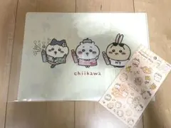 ちいかわ　8×4 クリアファイル　キンモクセイ　シール